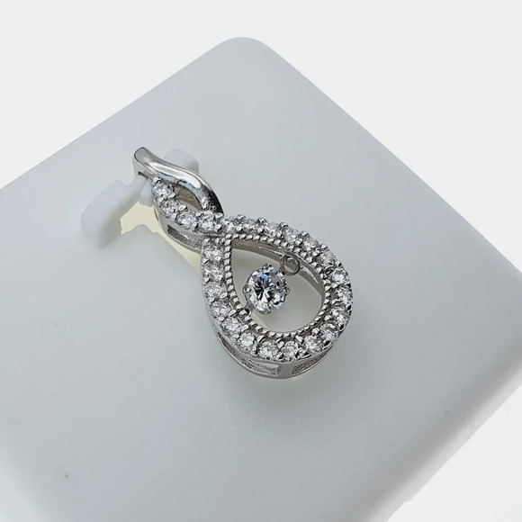 "#925 Sterling Silver Cubic Zircon Pendant for Women/Girls, US925P1131 - Picture 8 of 10